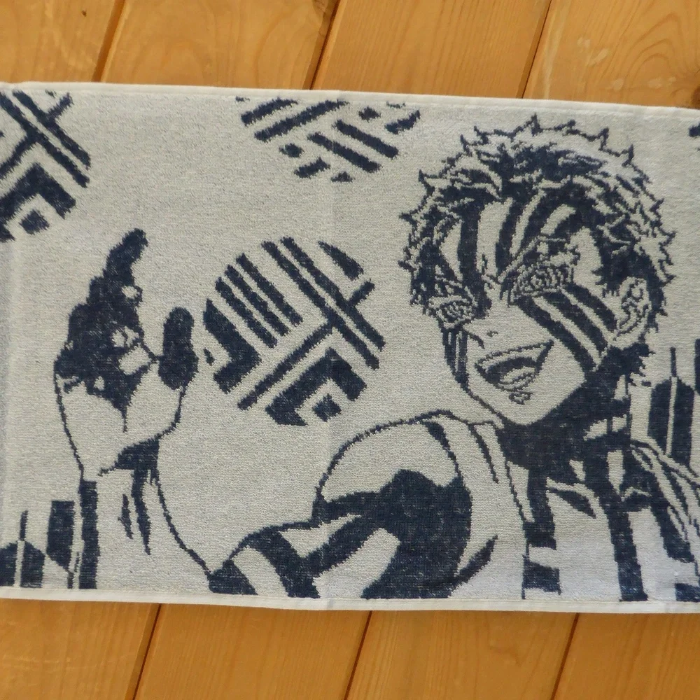 Kimetsu no Yaiba 鬼滅の刃 Damon Slayer Blue Face Towel New Akaza